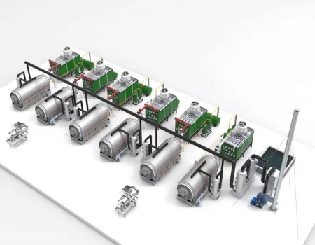 Tyre Pyrolysis Plant
