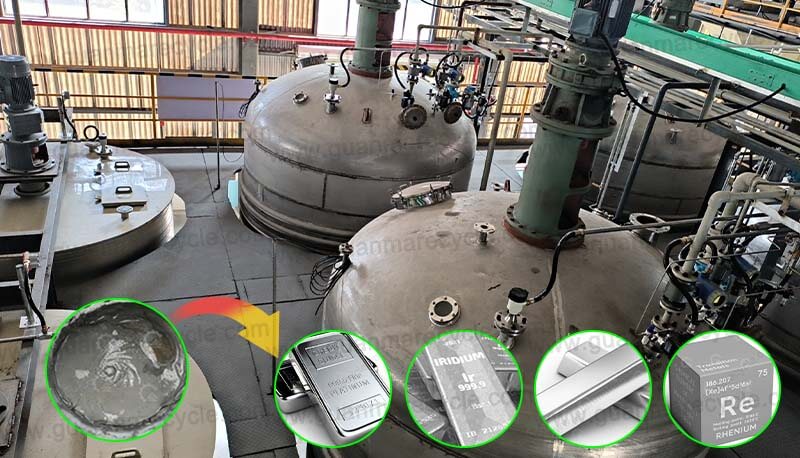 Guanma precious metal extraction from anode sludge
