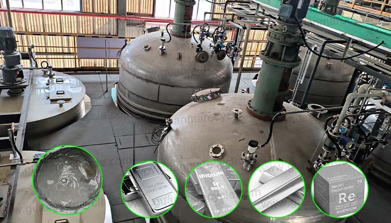 Guanma precious metal extraction from anode sludge