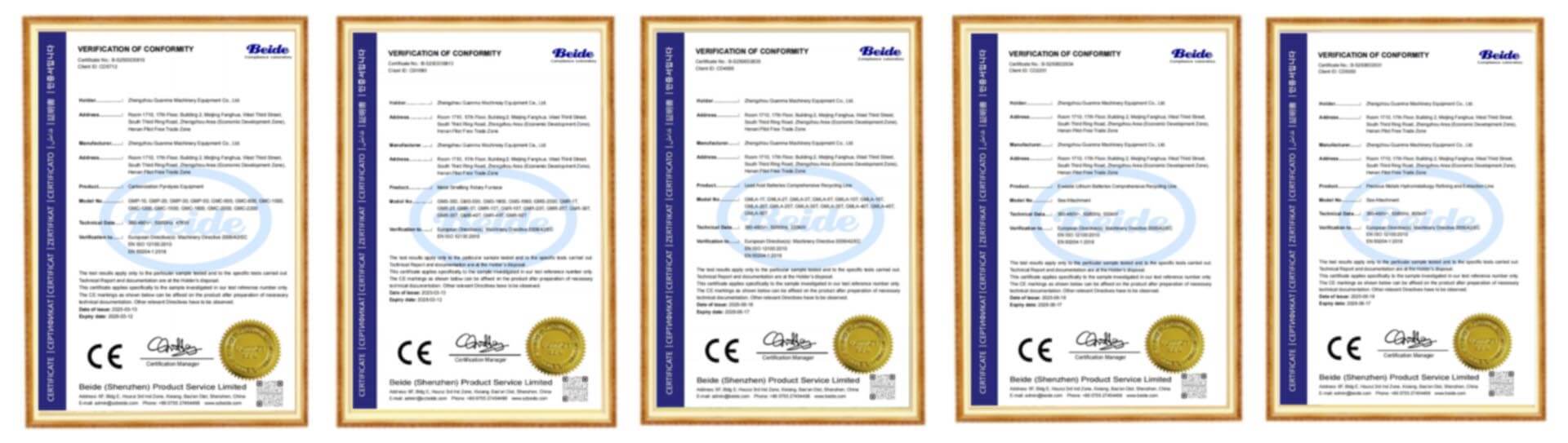 CE Certificate
