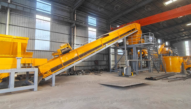 guanama machinery lead acid battery recycling machine