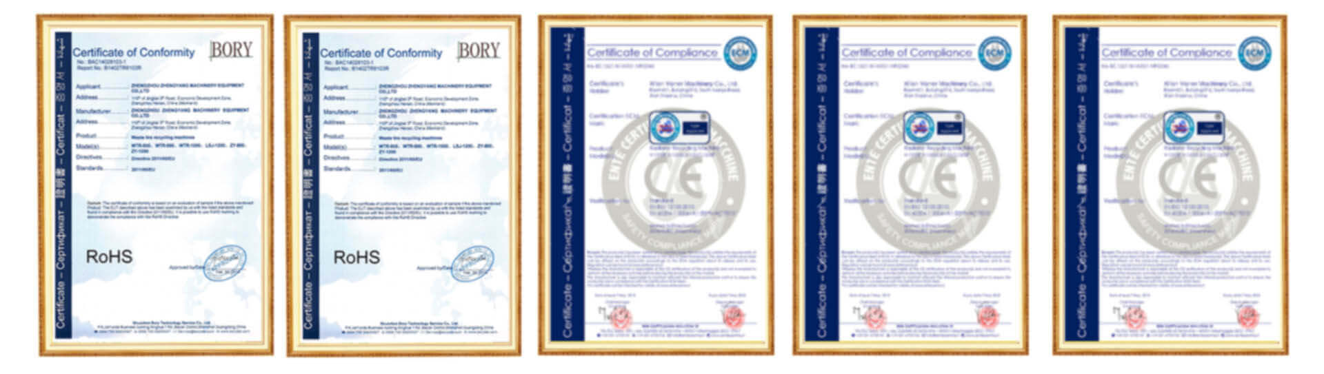 Guanma Machinery CE Certification Certificate