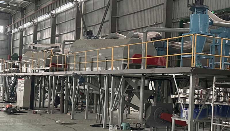 industrial-scale lithium battery recycling equipment