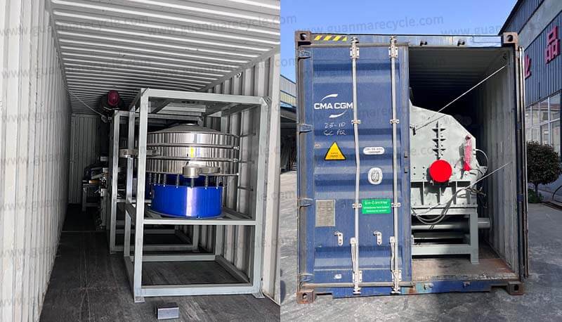 800kg h lithium battery recycling machine delivered