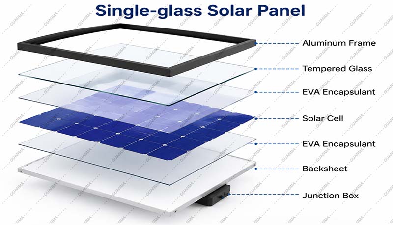 Single-glass Solar Panel