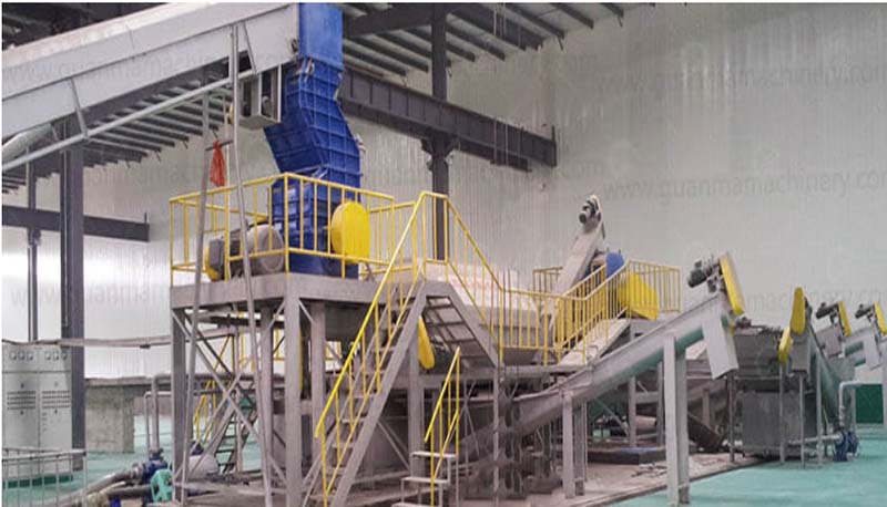 lead acid battery crushing and separating plant