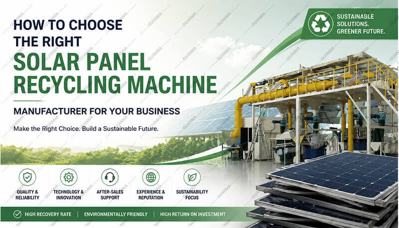 How to Choose the Right Solar Panel Recycling Machine Manufacturer for Your Business