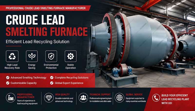 Professional Crude Lead Smelting Furnace Manufacturer